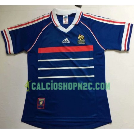 Francia Retro Maglia Prima 1998 Manica Corta